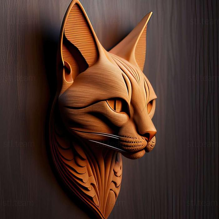 3D model Singapura cat (STL)